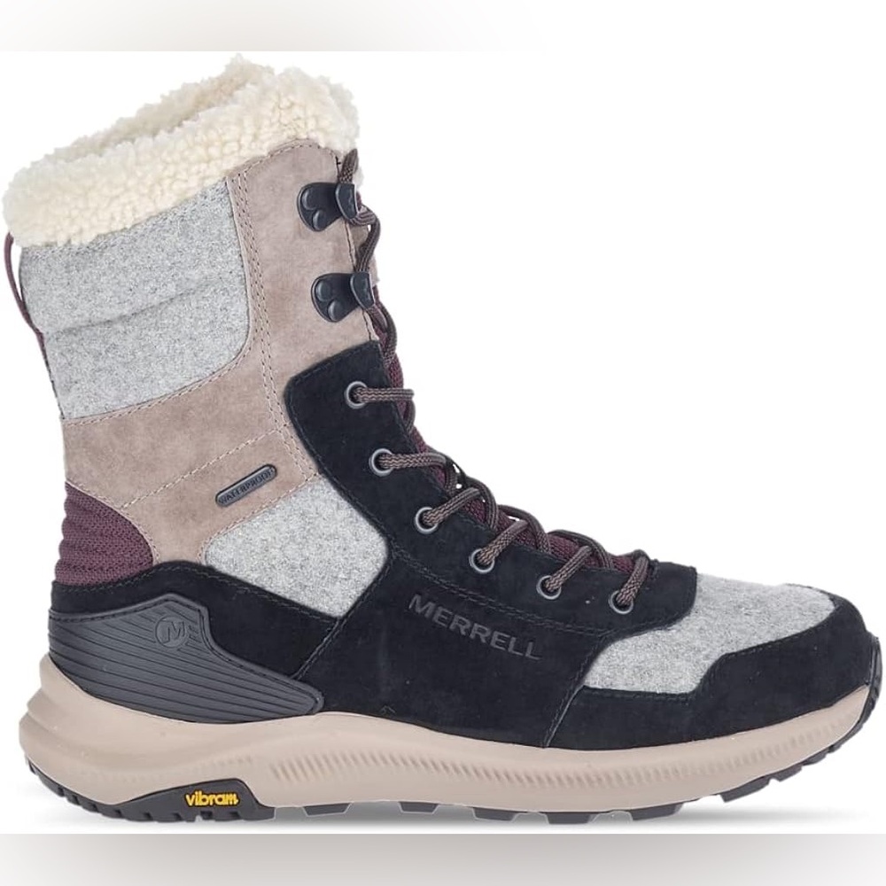 MERRELL Women’s Ontario Tall Polar Waterproof Winter Boots 6